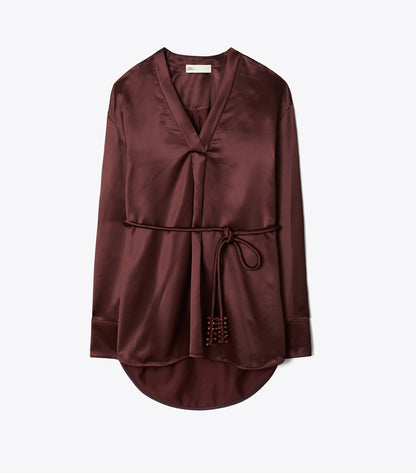 Tory Burch Viscose Top - Merlot