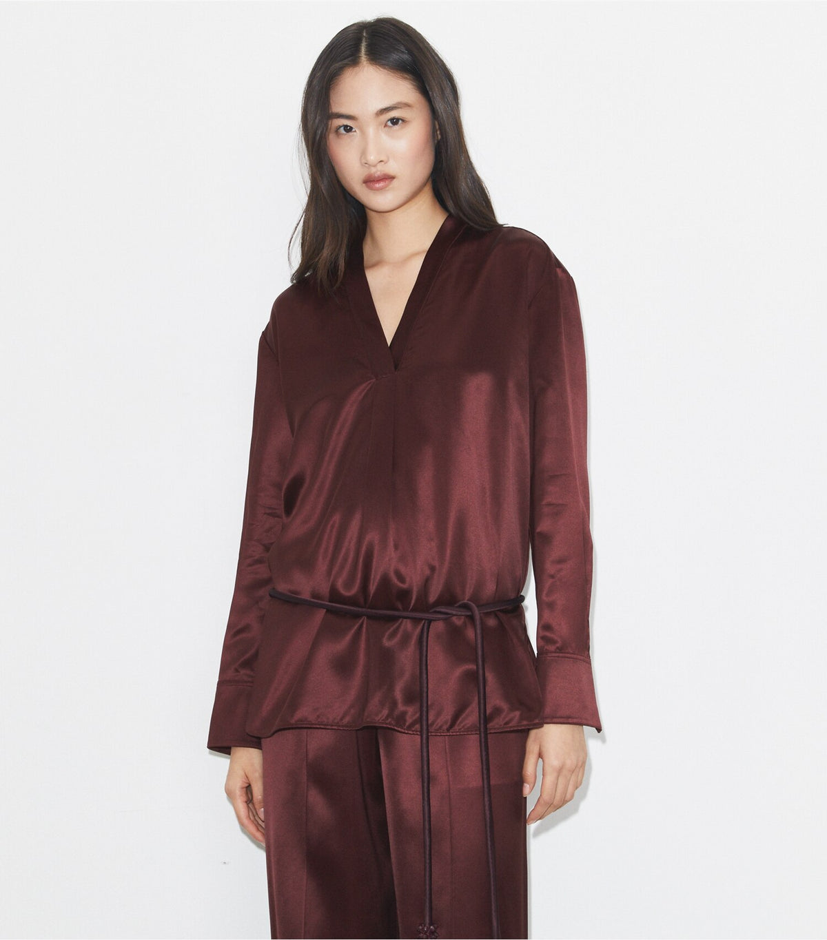 Tory Burch Viscose Top - Merlot