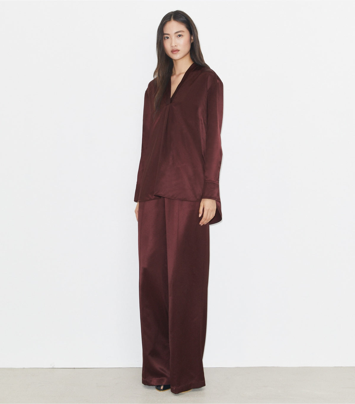 Tory Burch Viscose Top - Merlot