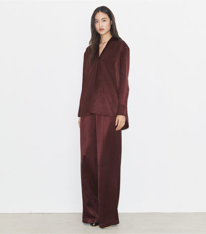 Tory Burch Viscose Top - Merlot