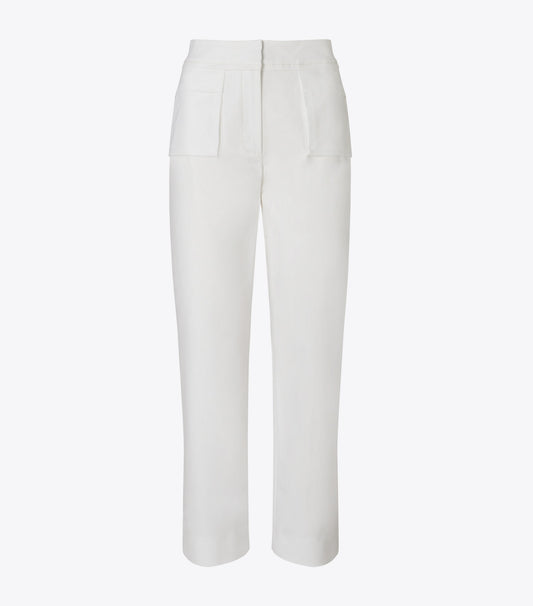 Tory Burch Cotton Trouser - White