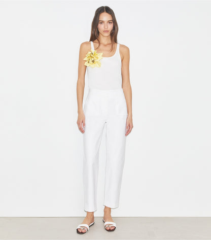 Tory Burch Cotton Trouser - White