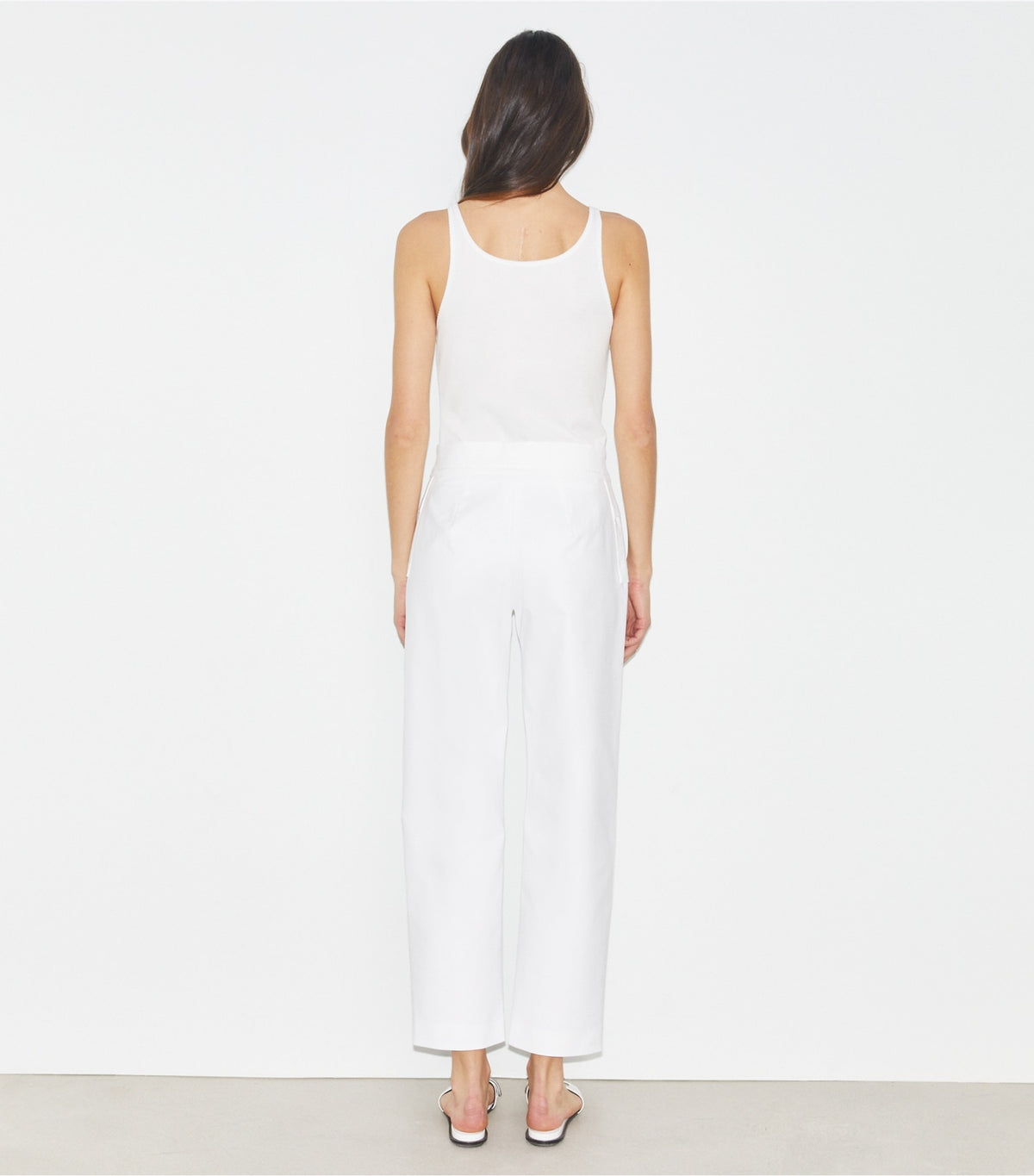 Tory Burch Cotton Trouser - White