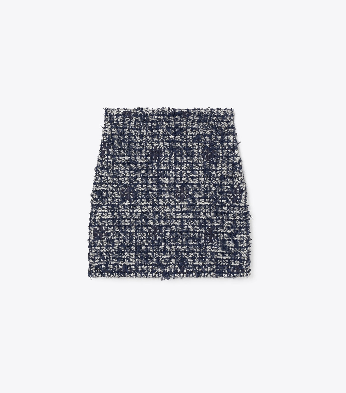 Tory Burch Kendra Tweed Skirt - Navy / Ivory