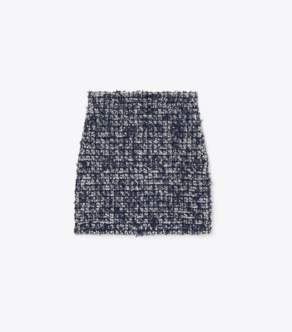 Tory Burch Kendra Tweed Skirt - Navy / Ivory