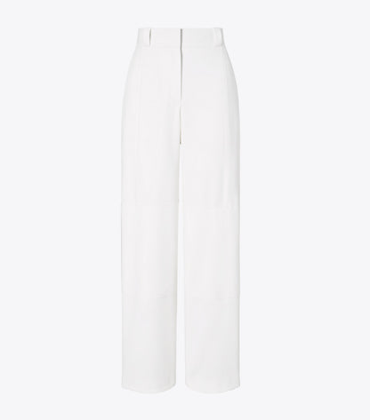 Tory Burch Twill Cargo Pant - White