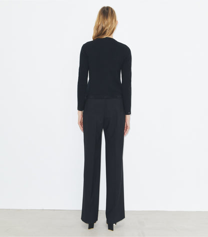 Tory Burch Kendra Embellished Wool Cardigan - Black