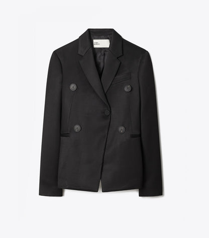 Tory Burch Twill Blazer - Black