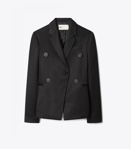 Tory Burch Twill Blazer - Black