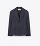 Tory Navy/White Pinstripe Wool Suiting