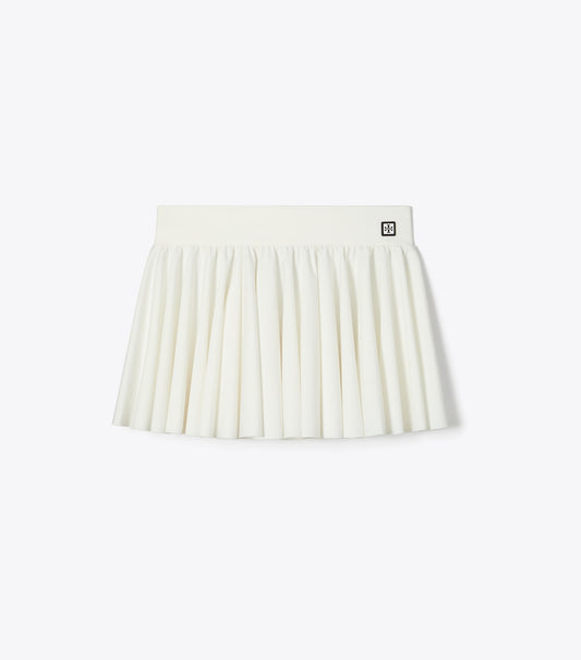 Tory Burch Flounce Jersey Tennis Skirt - Snow White