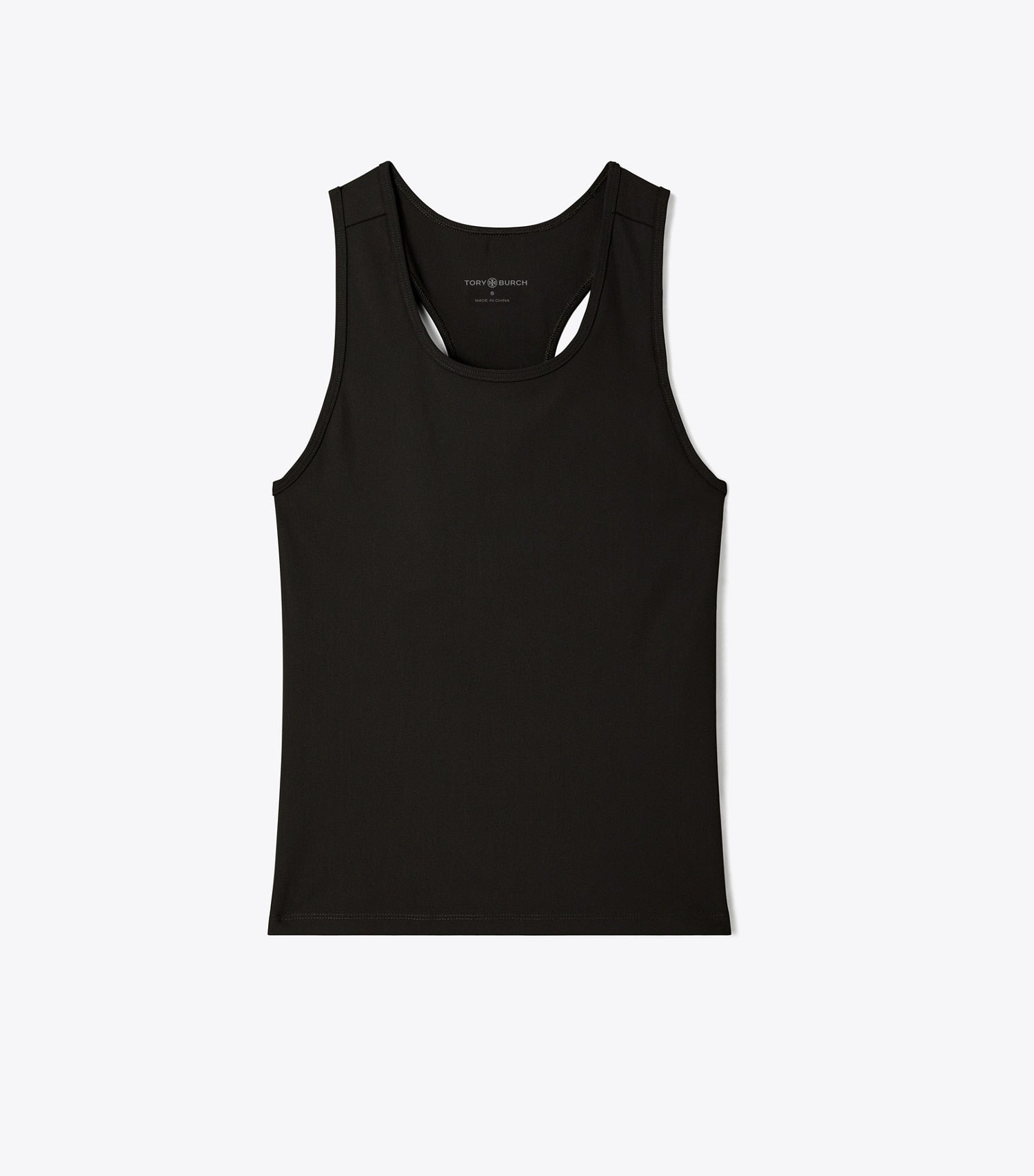 Tory Burch Performance Jersey Racerback Tennis Tank - Black