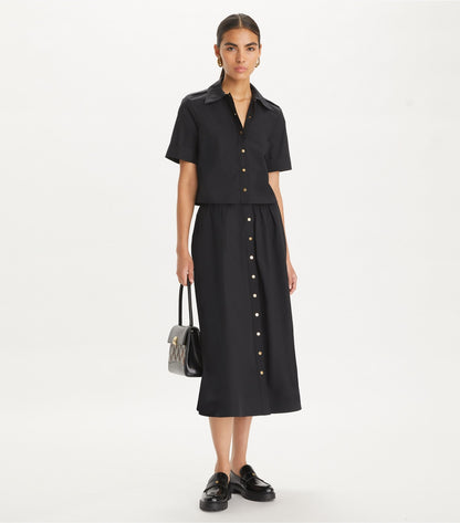 Tory Burch Poplin Skirt - Black