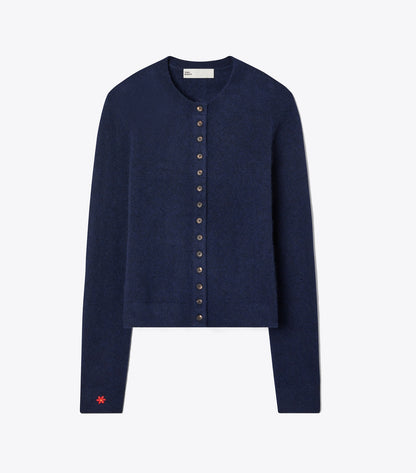 Tory Burch Cashmere Silk Cardigan - Navy