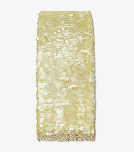 Tory Burch Sequined Skirt - Soft Lumen