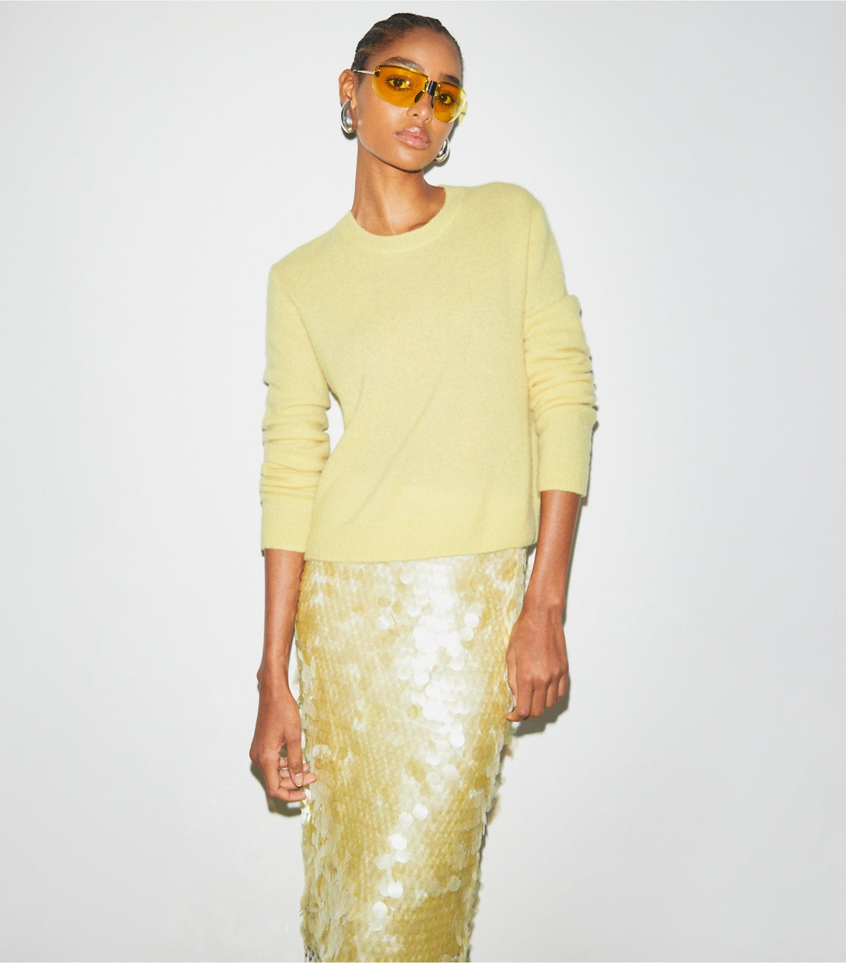 Tory Burch Sequined Skirt - Soft Lumen