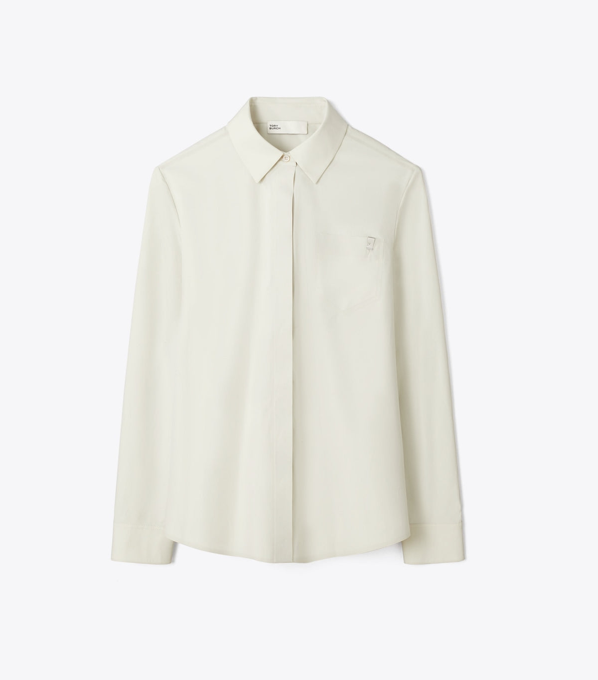 Tory Burch Cotton Poplin Shirt - Stone
