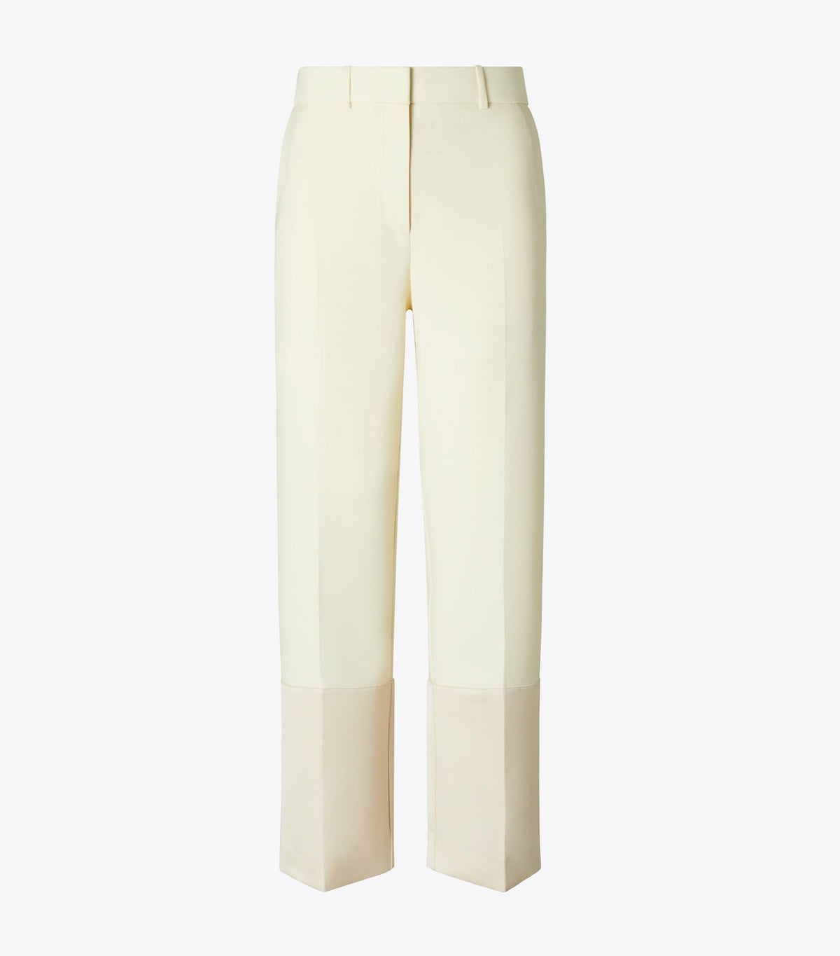 Tory Burch Cropped Crepe Pant - French Cream