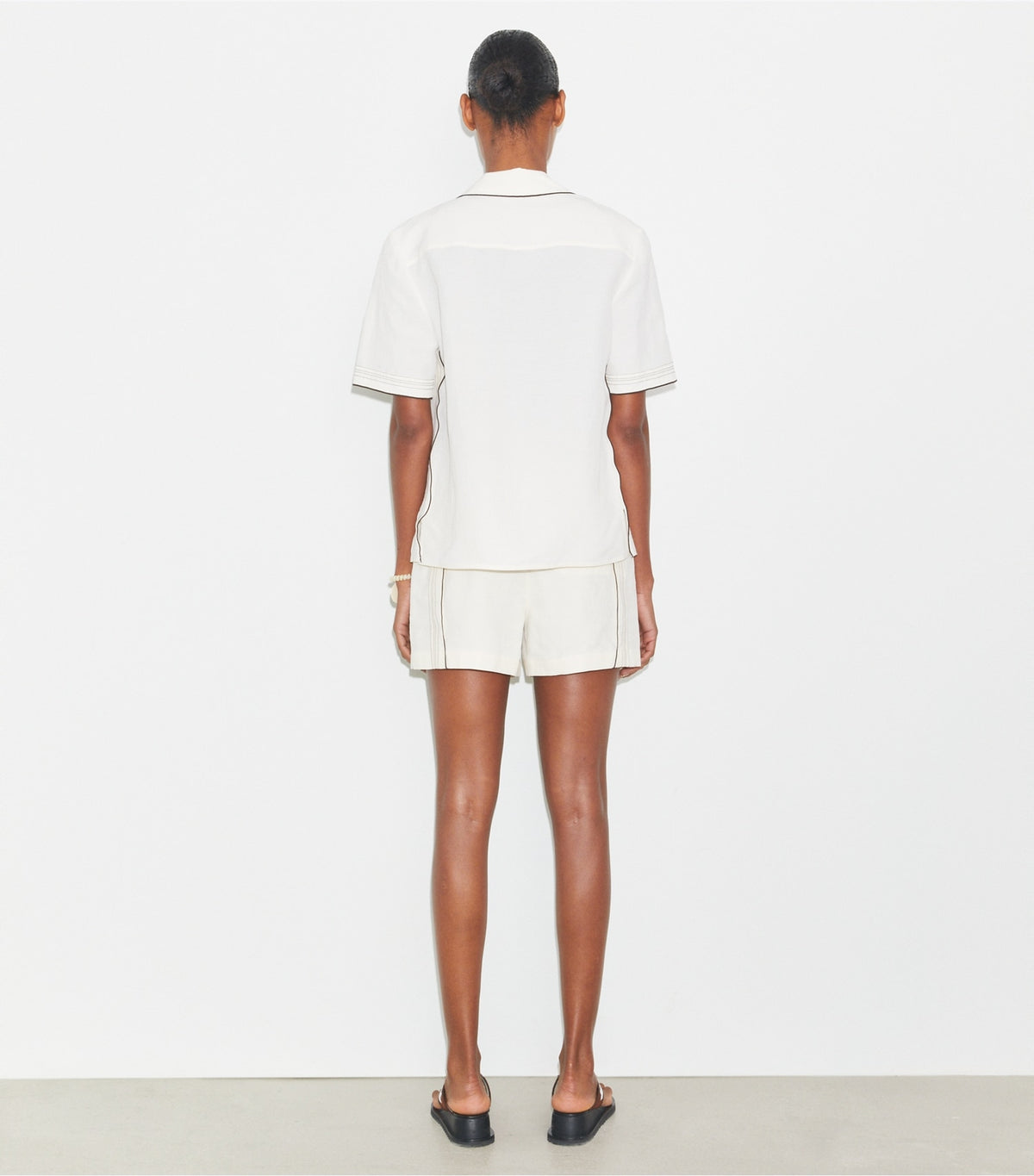 Tory Burch Linen Short - White