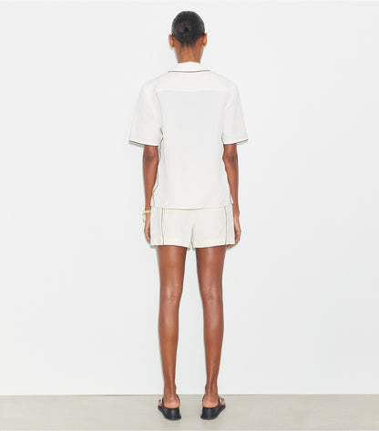 Tory Burch Linen Short - White