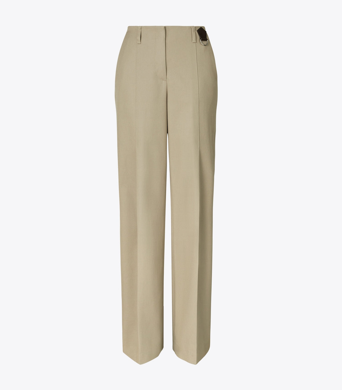 Tory Burch Distressed Cotton Pant - Taupe Gray