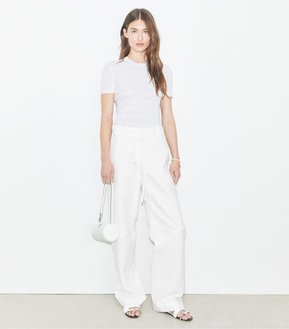 Tory Burch T Monogram Jacquard Sweater - White