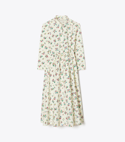 Tory Burch Cotton Shirtdress - Multi Ditsy Floral