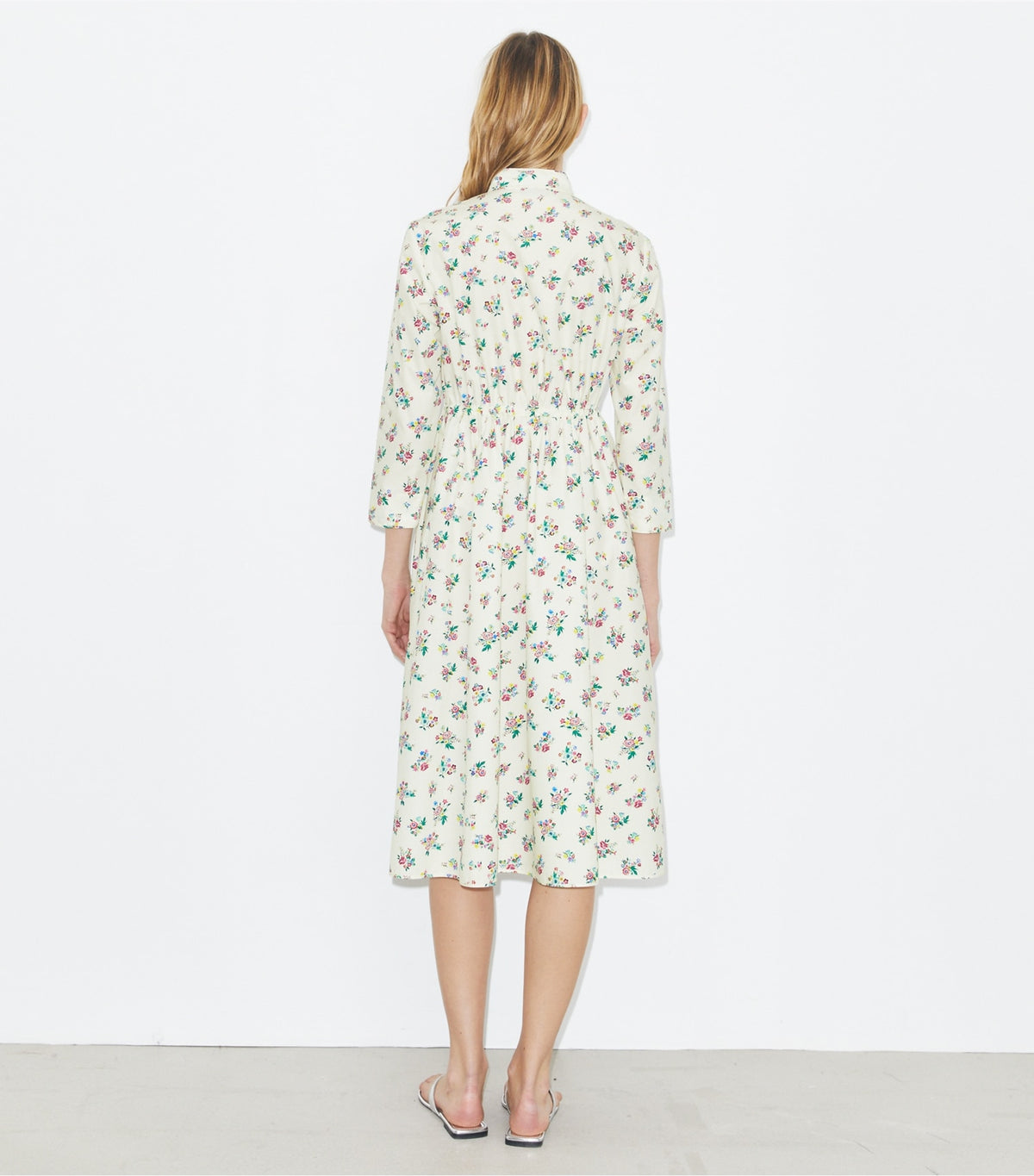 Tory Burch Cotton Shirtdress - Multi Ditsy Floral