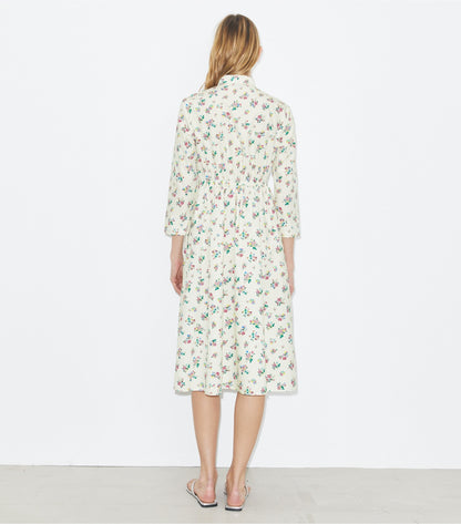 Tory Burch Cotton Shirtdress - Multi Ditsy Floral