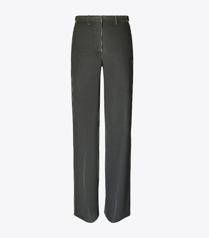 Tory Burch Corduroy Pant - Dark Brown / Bright Green