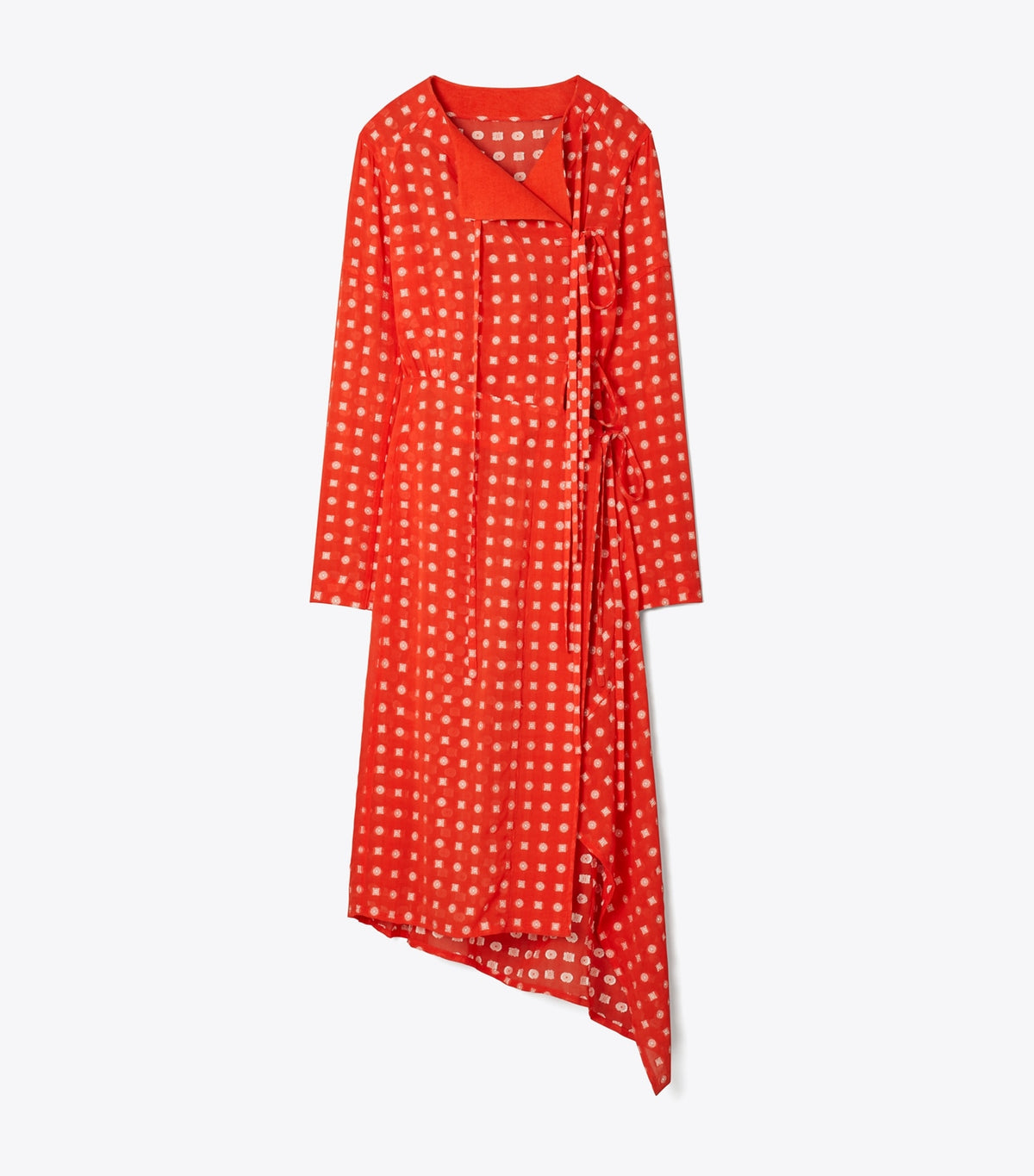 Tory Burch Jacquard Wrap Dress - Pepperoncini Nothing Ditsy