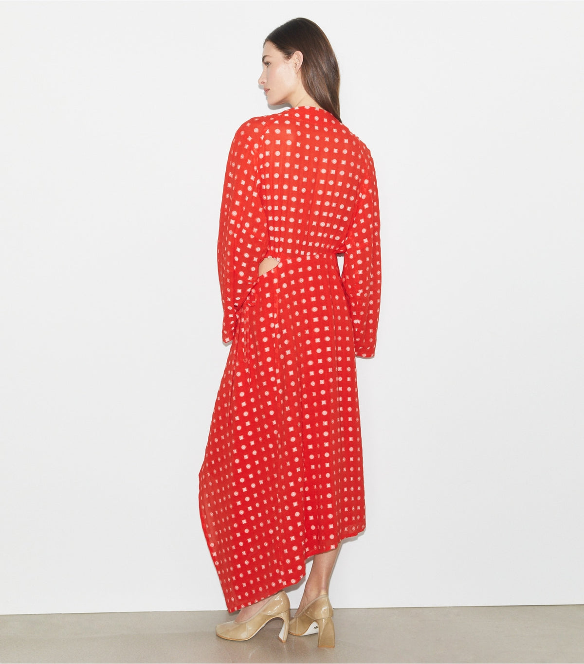 Tory Burch Jacquard Wrap Dress - Pepperoncini Nothing Ditsy