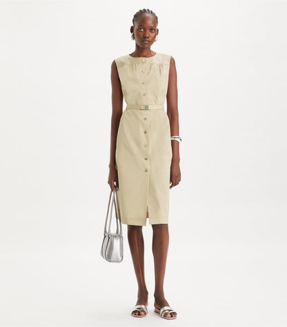 Tory Burch Cotton Poplin Dress - Tortora
