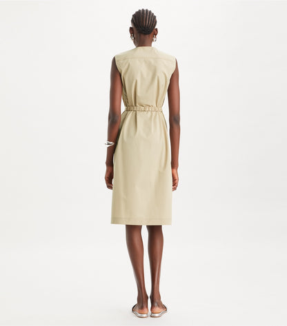 Tory Burch Cotton Poplin Dress - Tortora