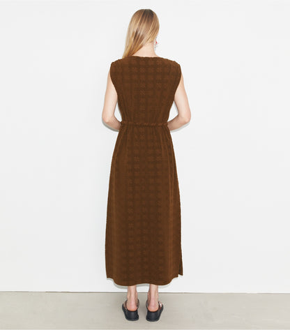 Tory Burch Terry Jacquard Maxi Dress - Anise Brown