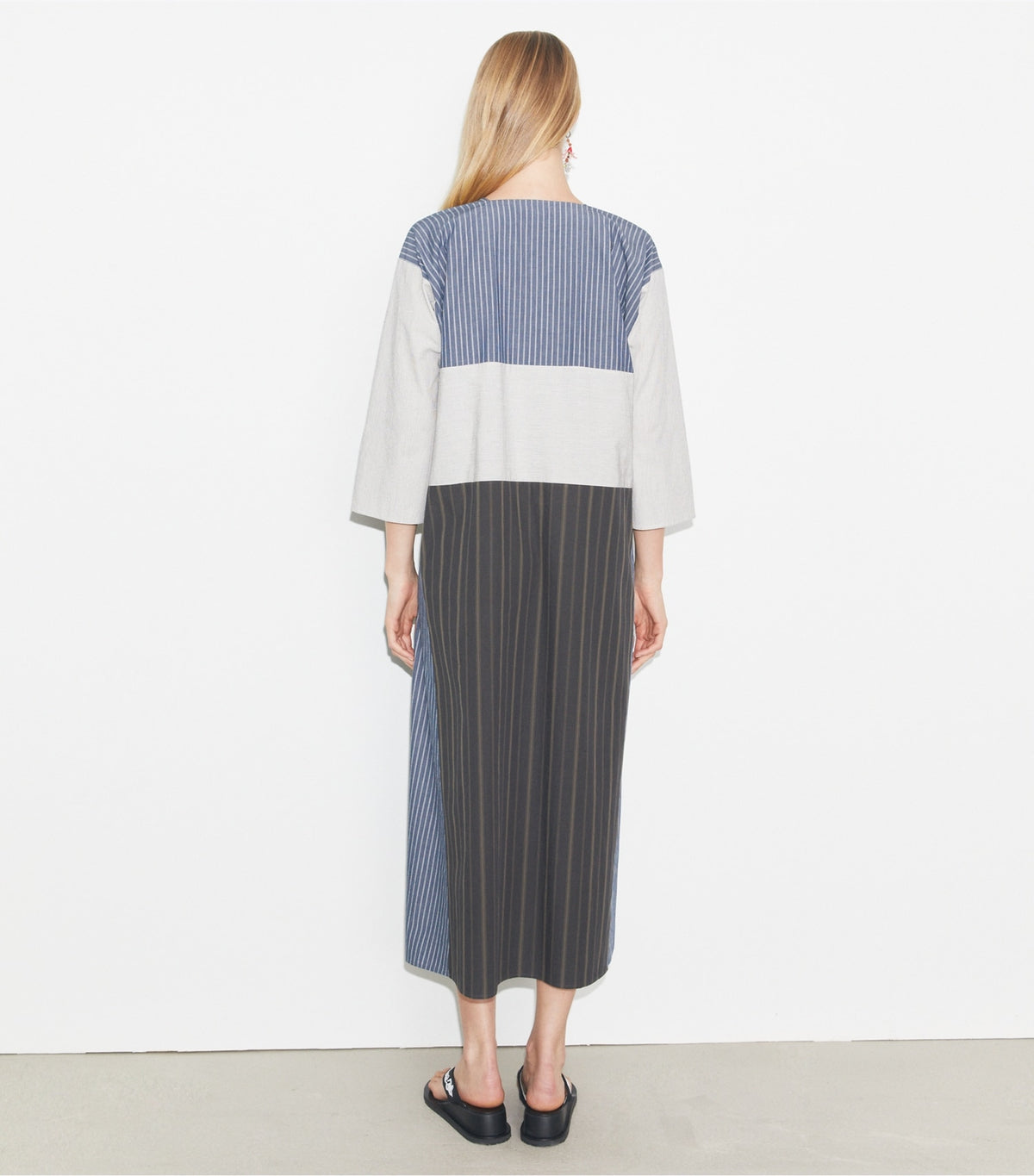 Tory Burch Striped Caftan - Navy / Ivory