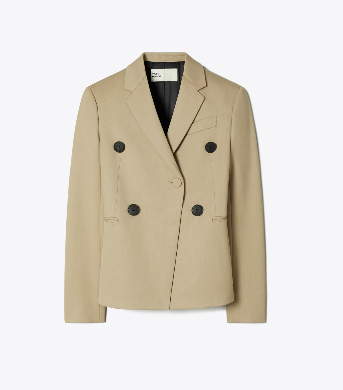 Tory Burch Wool Blend Blazer - Taupe Gray