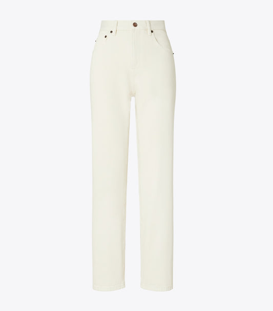 Tory Burch Slim Jean - Soft Oatmeal