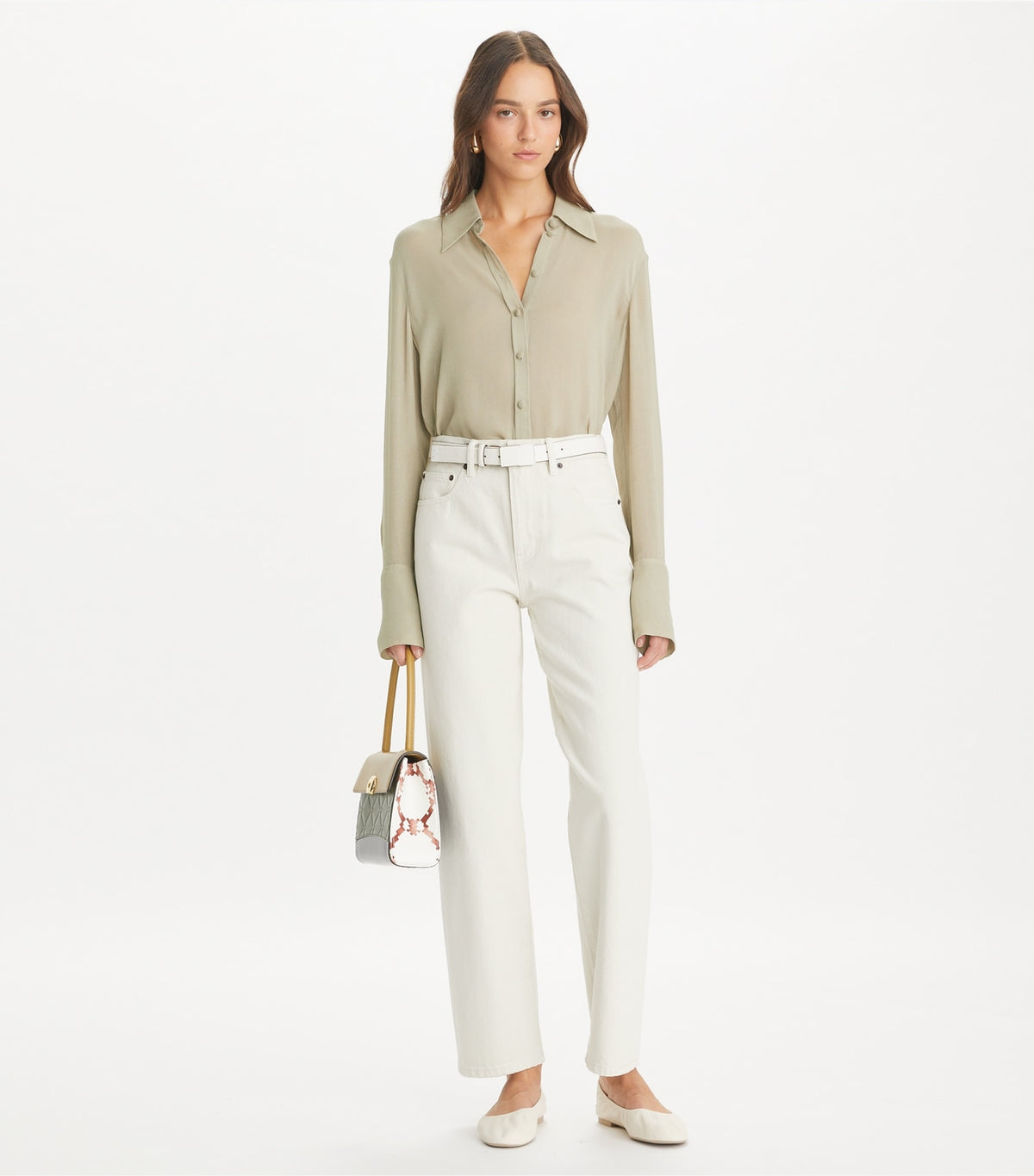 Tory Burch Slim Jean - Soft Oatmeal