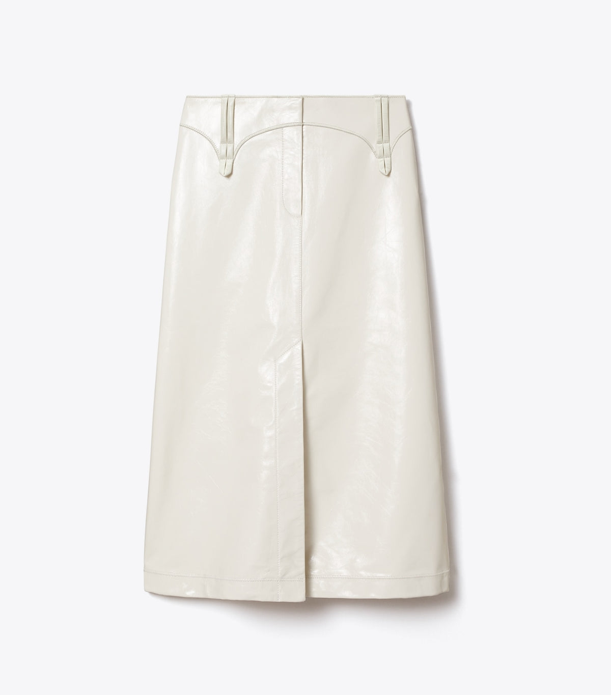 Tory Burch Leather Skirt - Cream