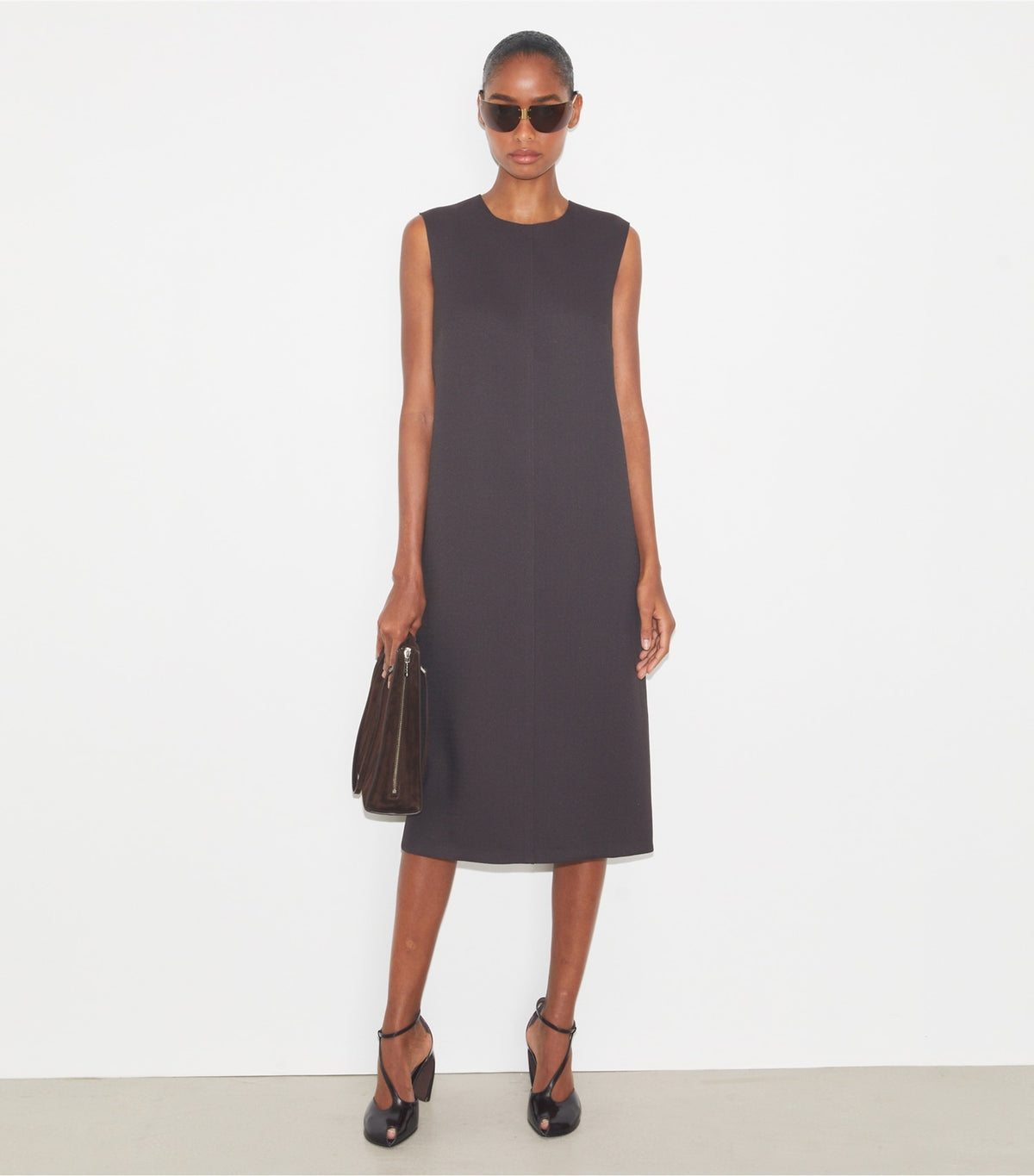 Tory Burch Crepe Dress - Dark Mocha