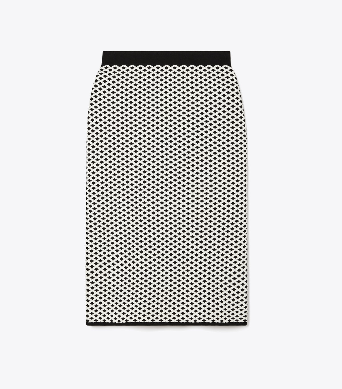 Tory Burch Jacquard Skirt - Black / New Ivory