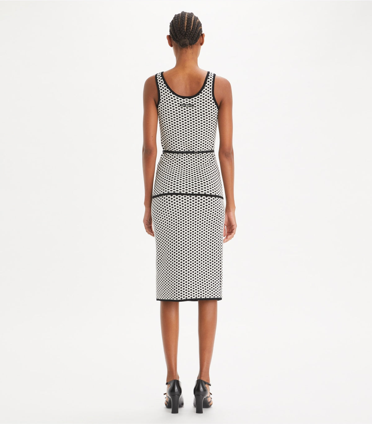 Tory Burch Jacquard Skirt - Black / New Ivory