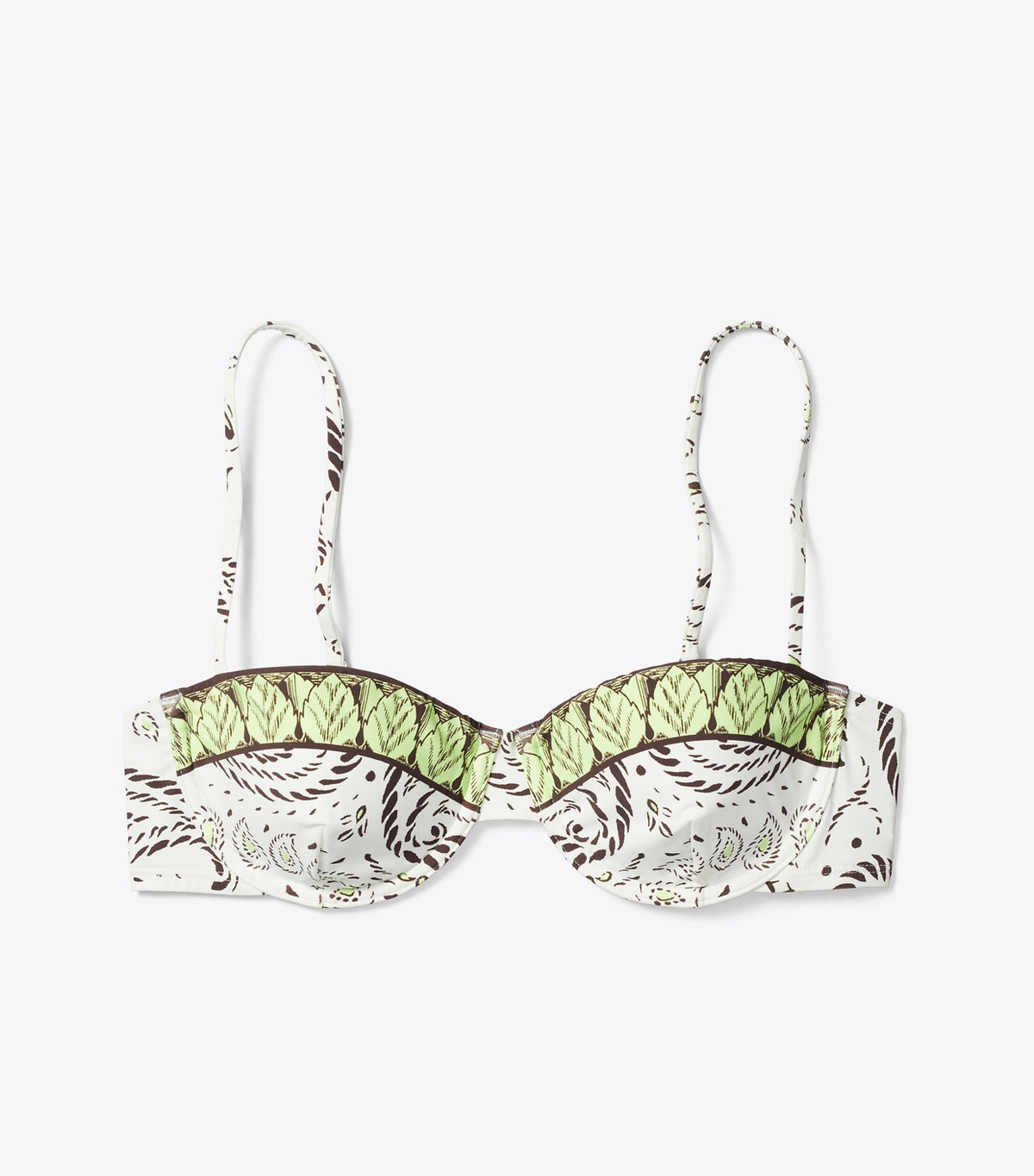 Tory Burch Printed Underwire Bikini Top - Mint Cockatoo