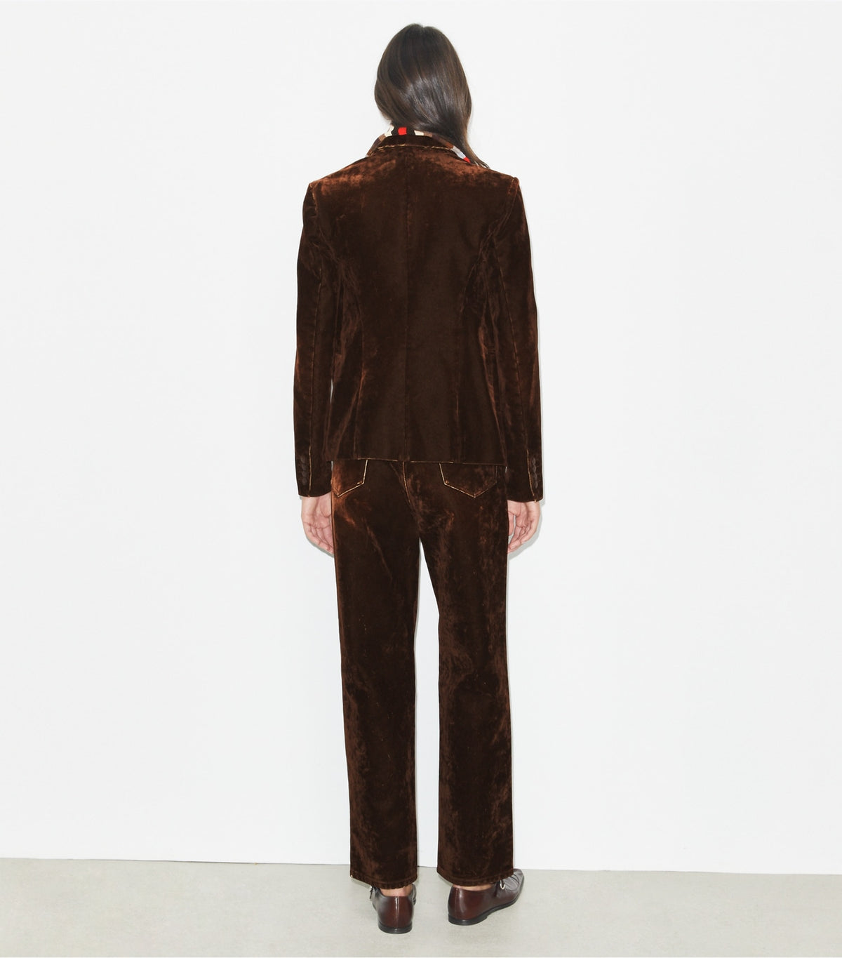 Tory Burch Straight-Leg Jean - Dark Brown