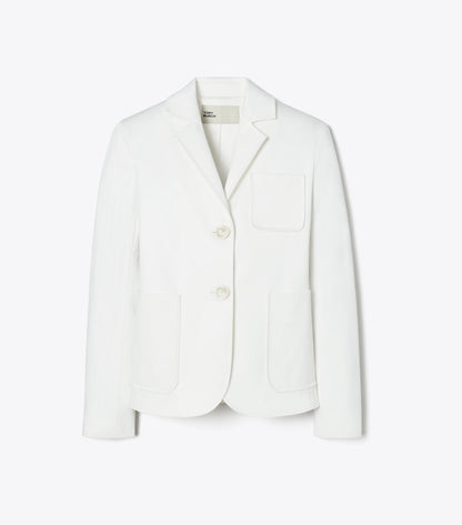 Tory Burch Cotton Twill Jacket - White