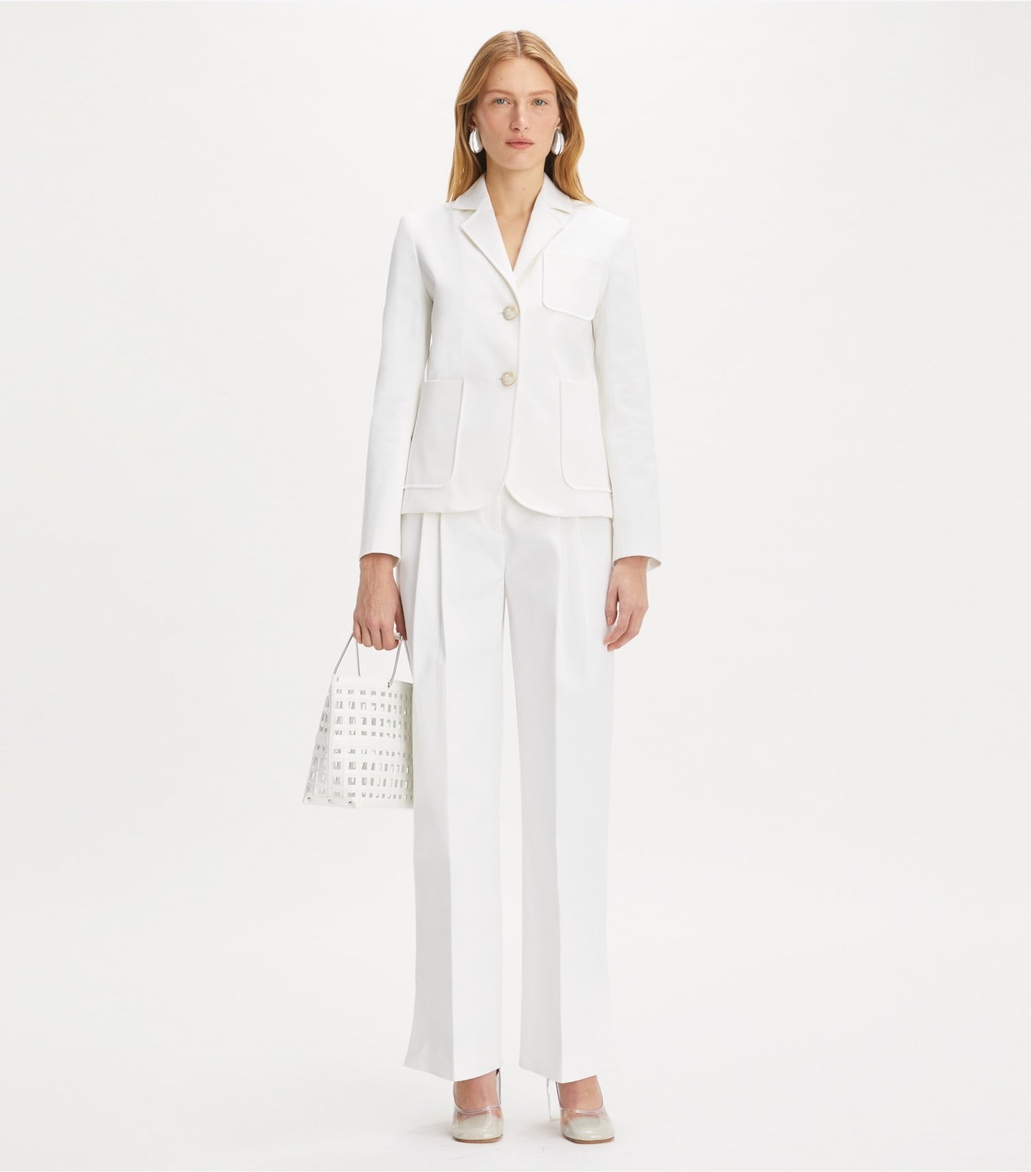 Tory Burch Cotton Twill Jacket - White
