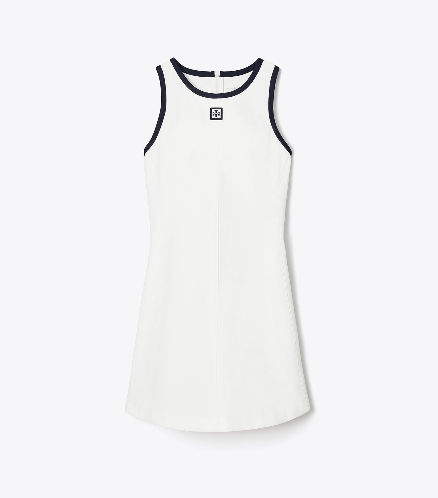 Tory Burch Jersey Racerback Tennis Dress - Snow White / Deep Navy
