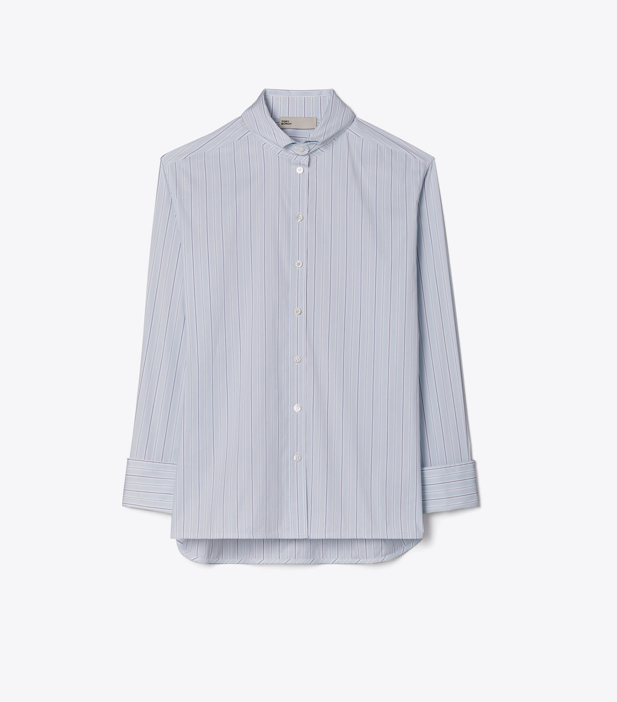 Tory Burch Striped Cotton Shirt - Blue Stripe