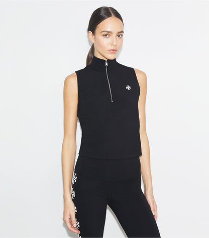 Tory Burch Compression Zip Top - Sport Black